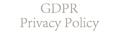 GDPR Privacy Policy